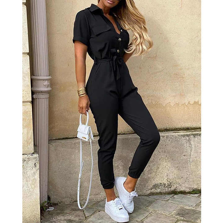 Lira Tailored Jumpsuit For Women Elegant Comfort Versatile From Office To Evening