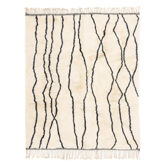 Paths - Luxury Shag Moroccan Rug - TrendAura