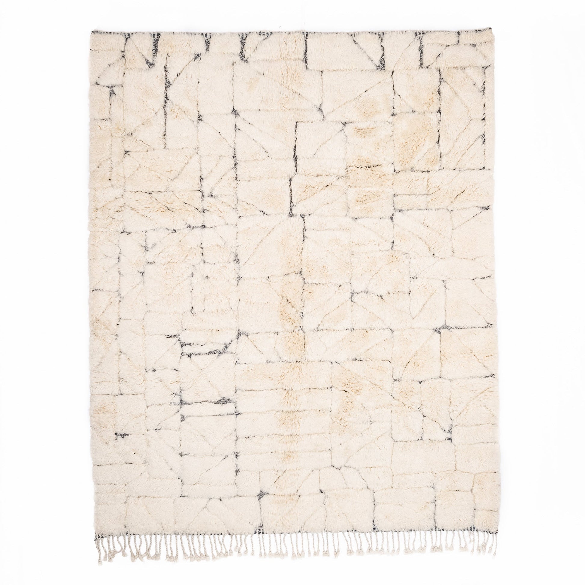 Fragmented Memories - Luxury Shag Moroccan Rug - TrendAura