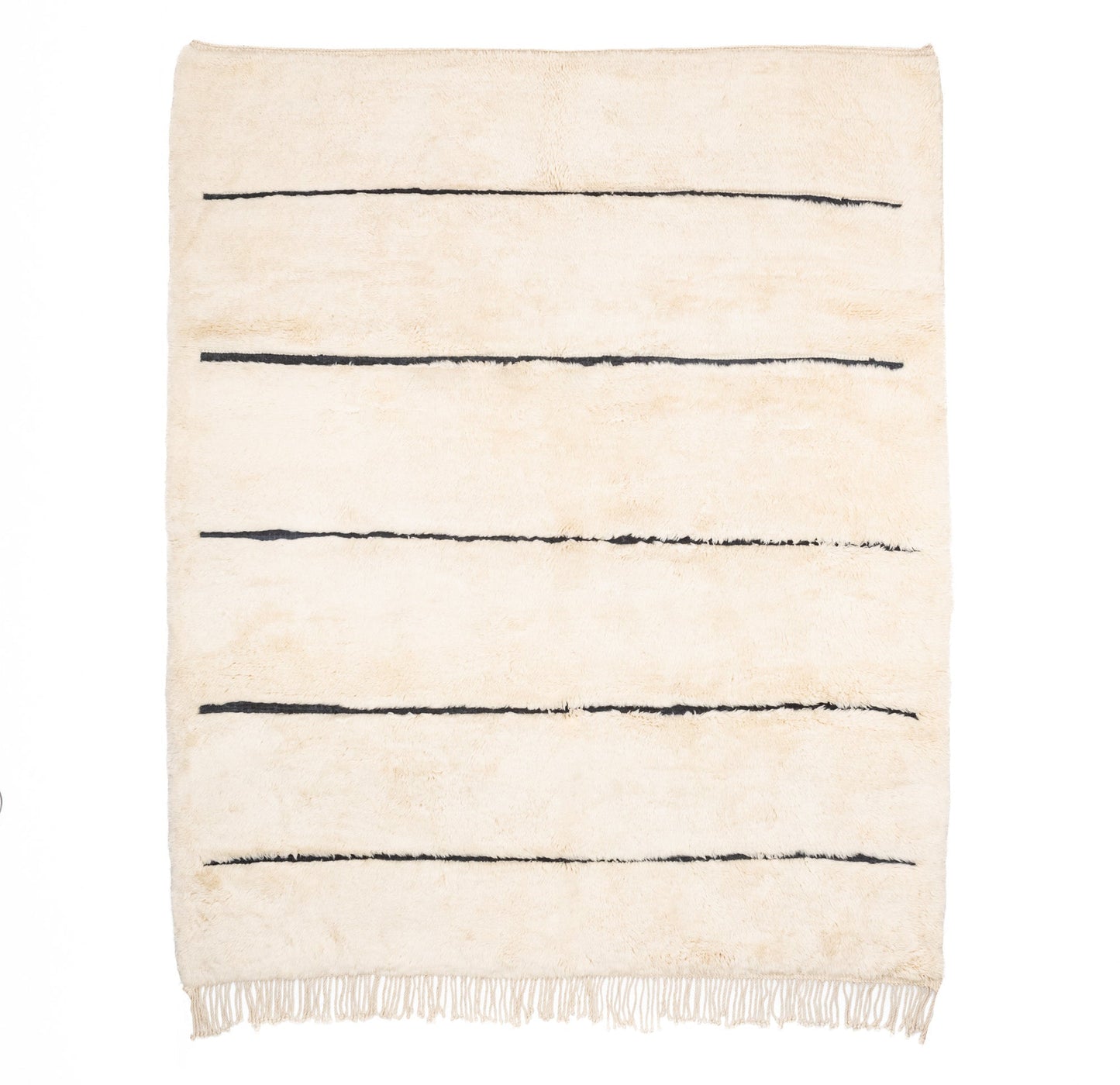 Symetrical Lines - Luxury Shag Moroccan Rug - TrendAura