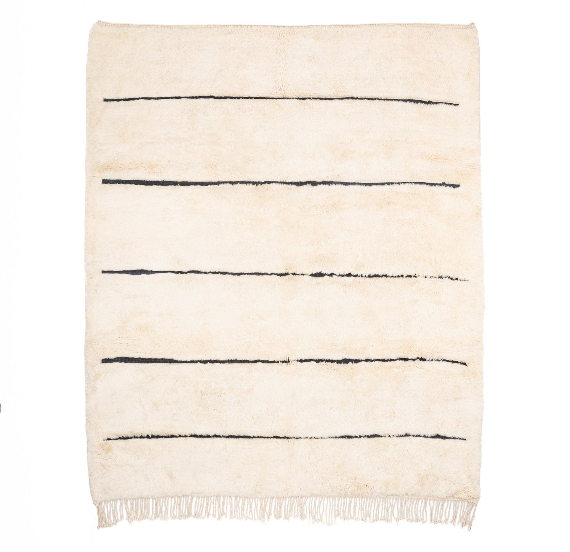 Symetrical Lines - Luxury Shag Moroccan Rug - TrendAura