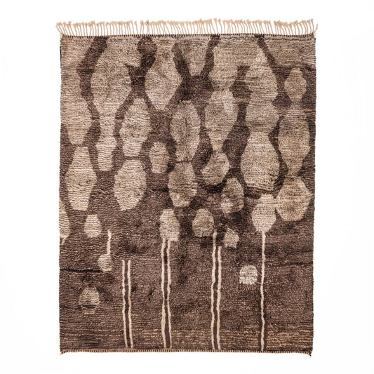 Mocha Melody - Luxury Shag Moroccan Rug - TrendAura