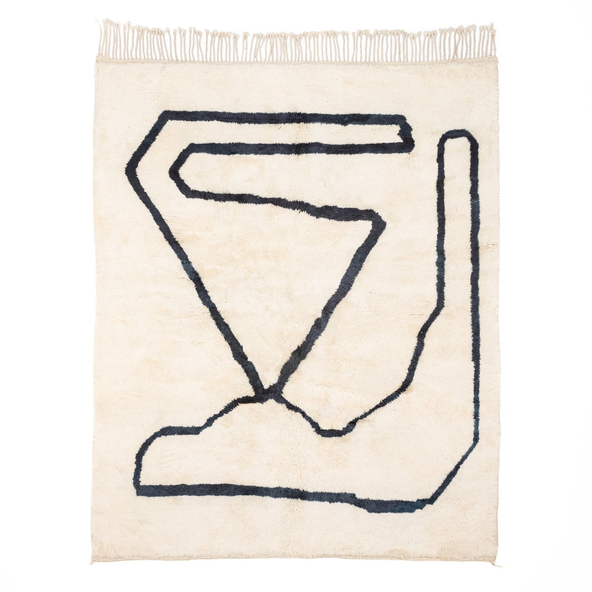 Treasure Map - Luxury Shag Moroccan Rug - TrendAura