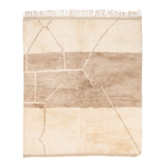 Pale Elegance - Luxury Shag Moroccan Rug - TrendAura