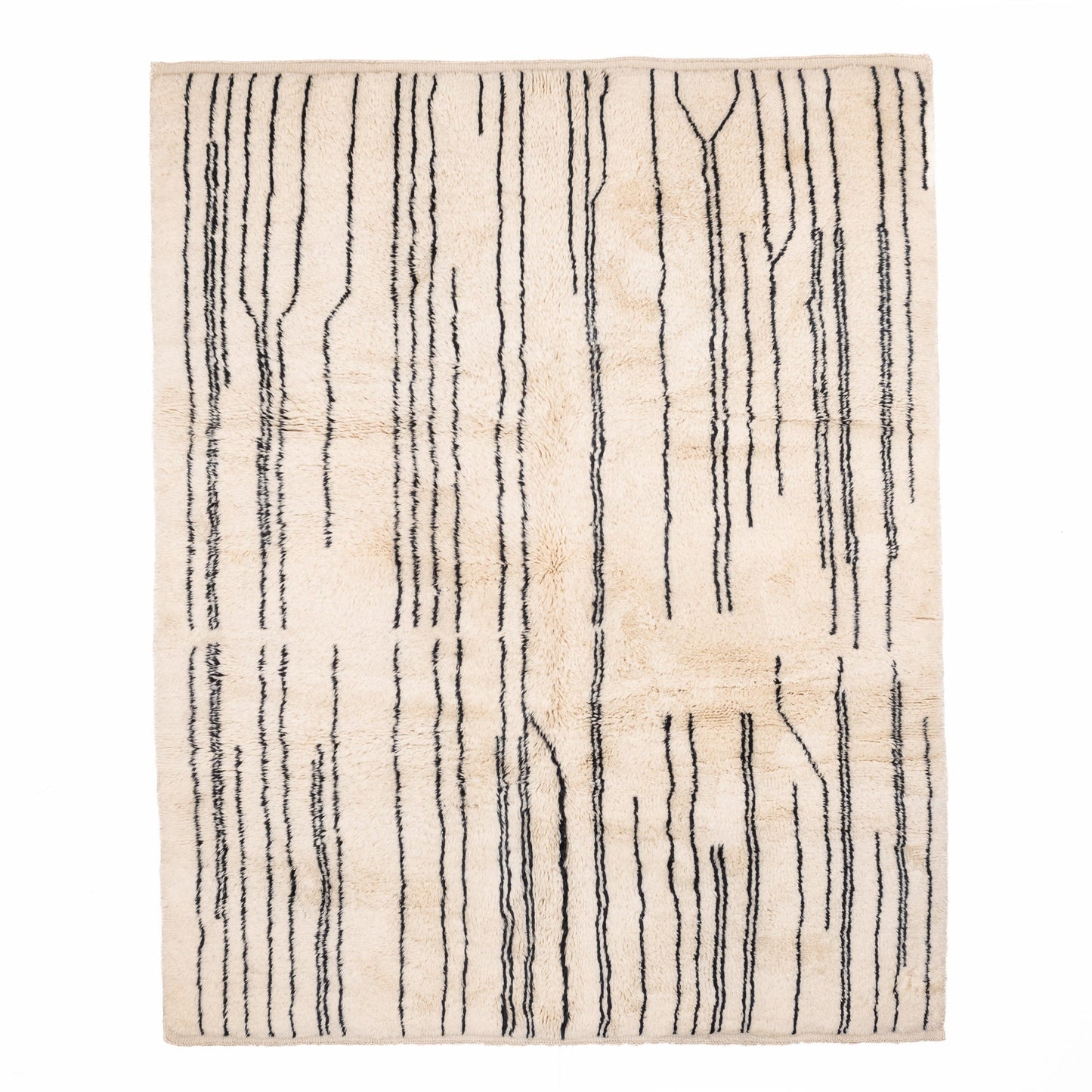 Metro Lines - Luxury Shag Moroccan Rug - TrendAura