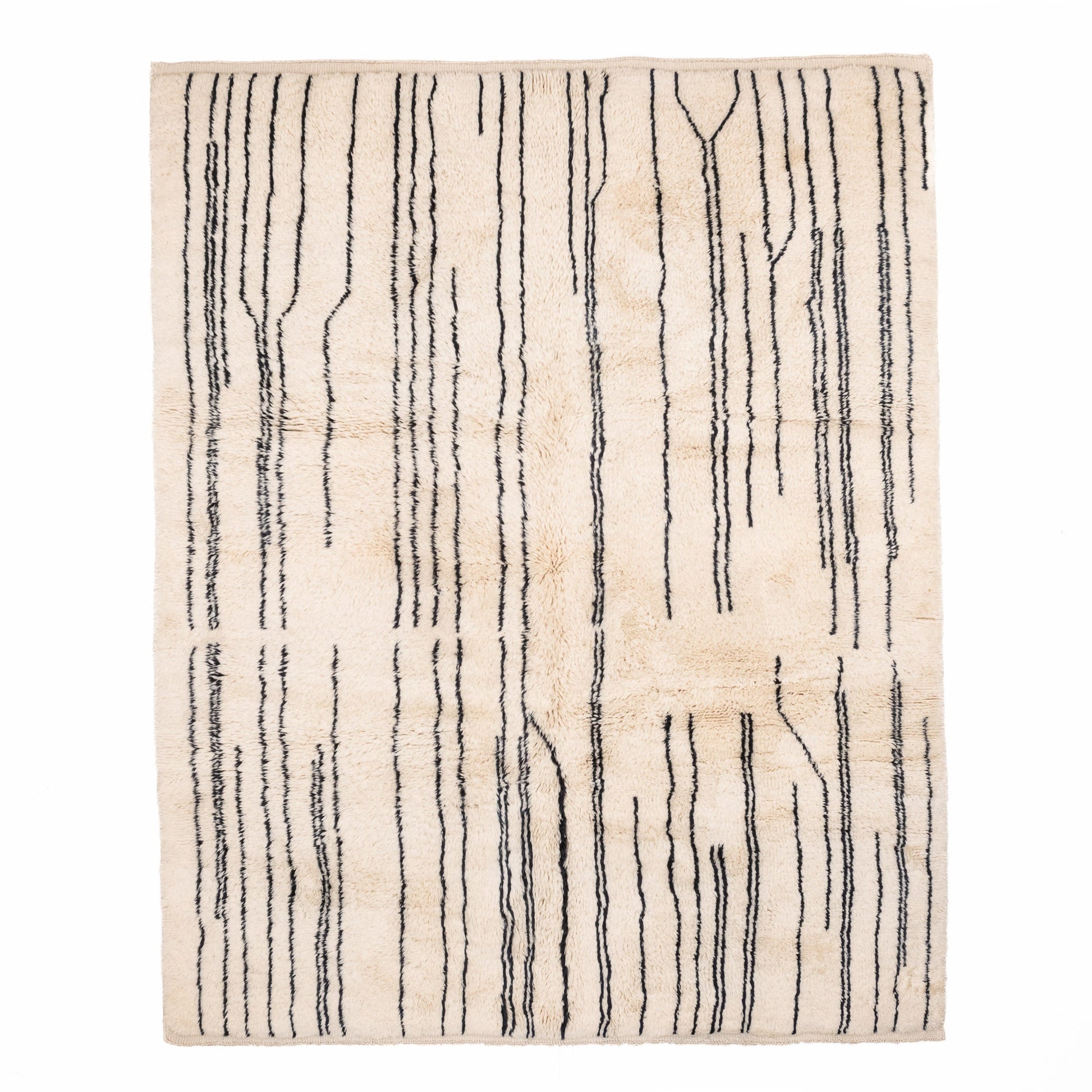 Metro Lines - Luxury Shag Moroccan Rug - TrendAura