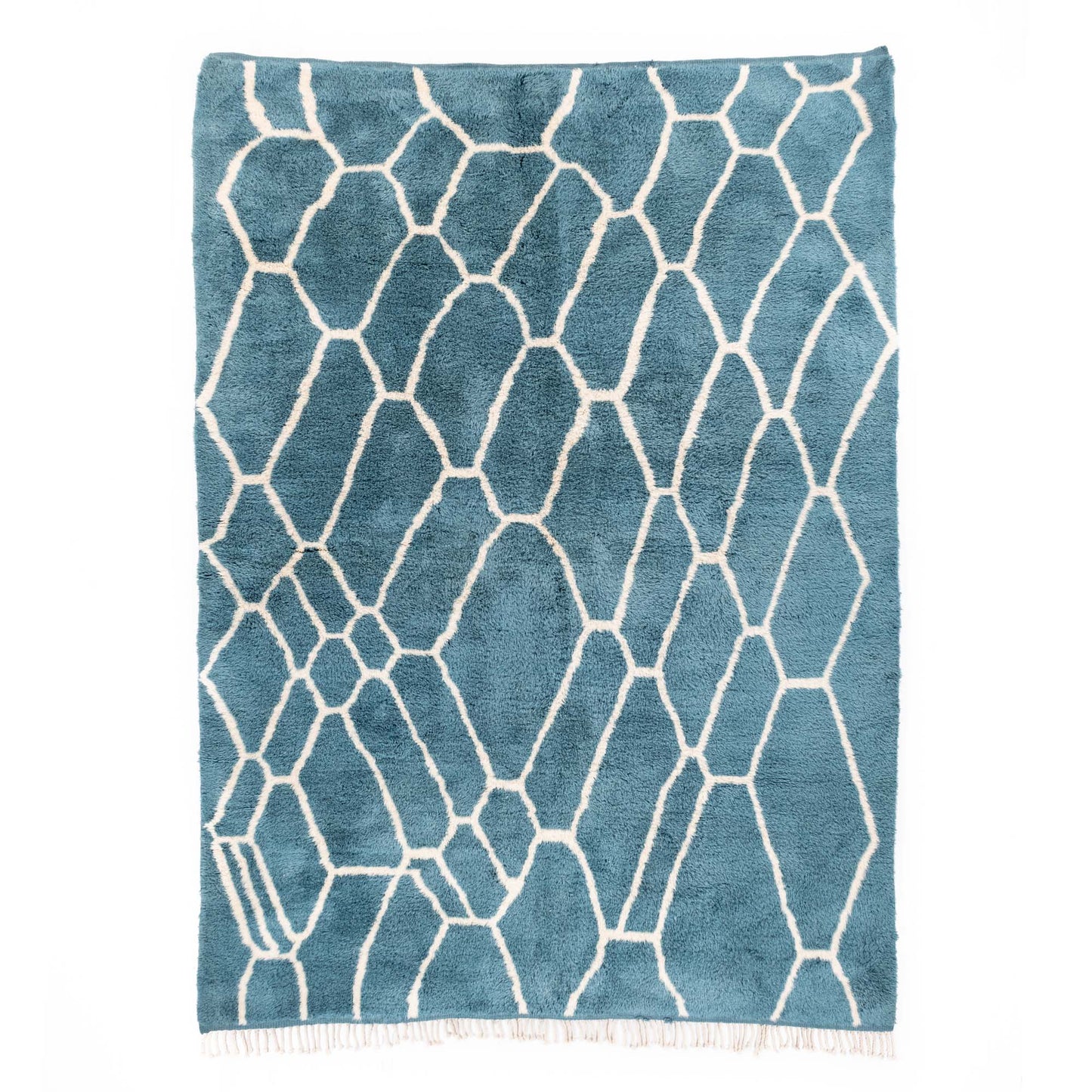 Ocean Mosaic - Luxury Shag Moroccan Rug - TrendAura