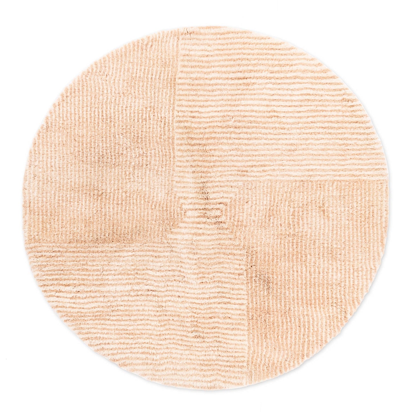 Gravity Center Round - Luxury Shag Moroccan Rug - TrendAura