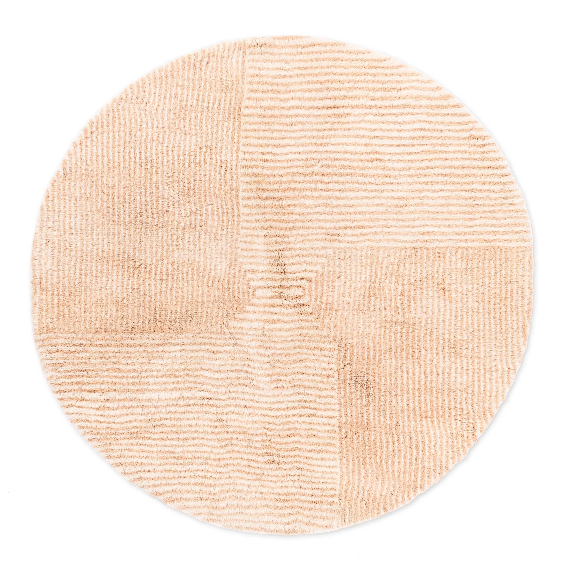 Gravity Center Round - Luxury Shag Moroccan Rug - TrendAura