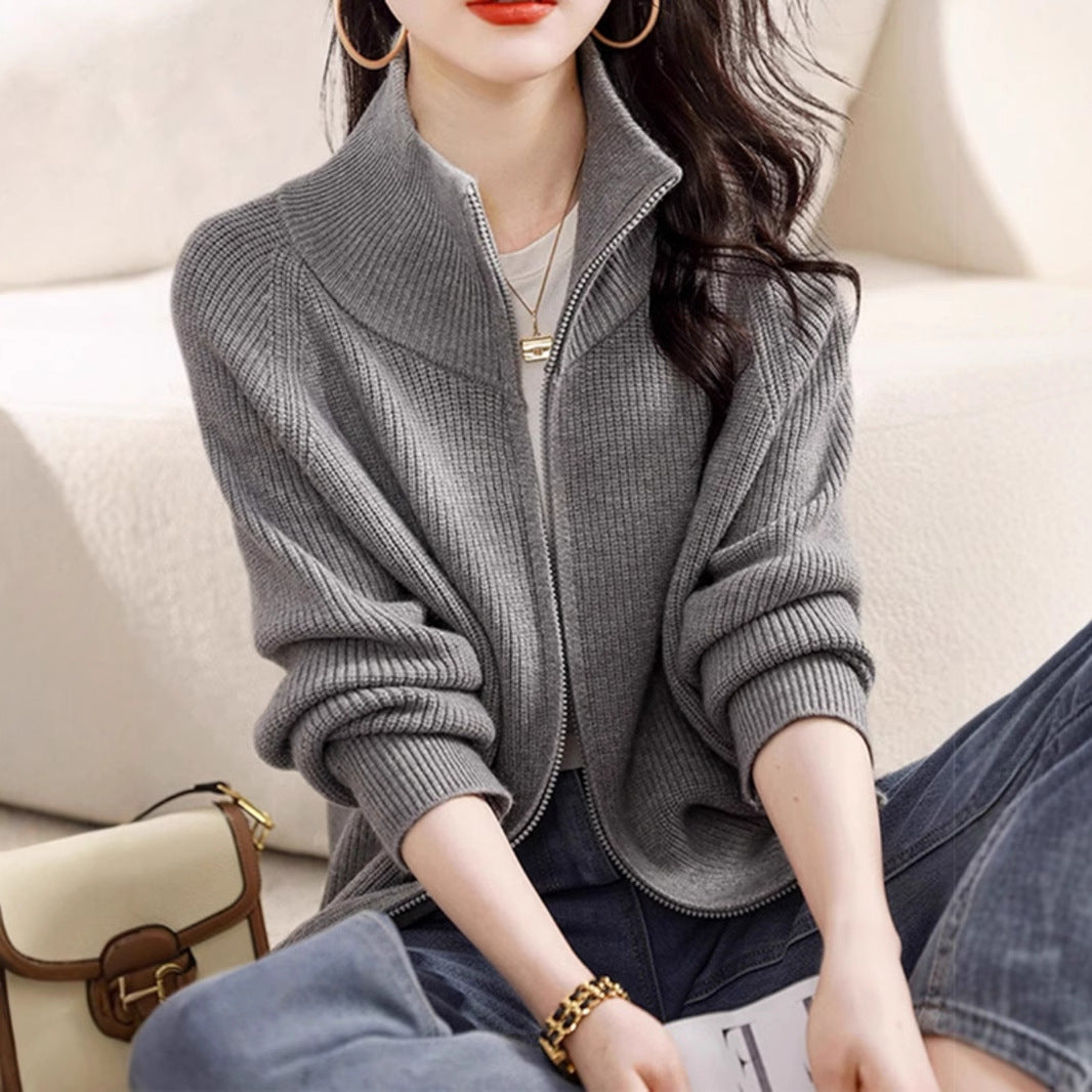 Sophie Cashmere Zip Sweater For Women Luxury Softness And Everyday Comfort Warmth