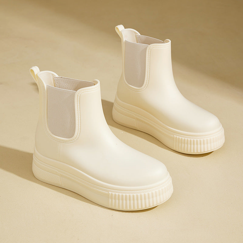 Women's Waterproof Rain Boots with Slip-Resistant Sole and Adjustable Fit