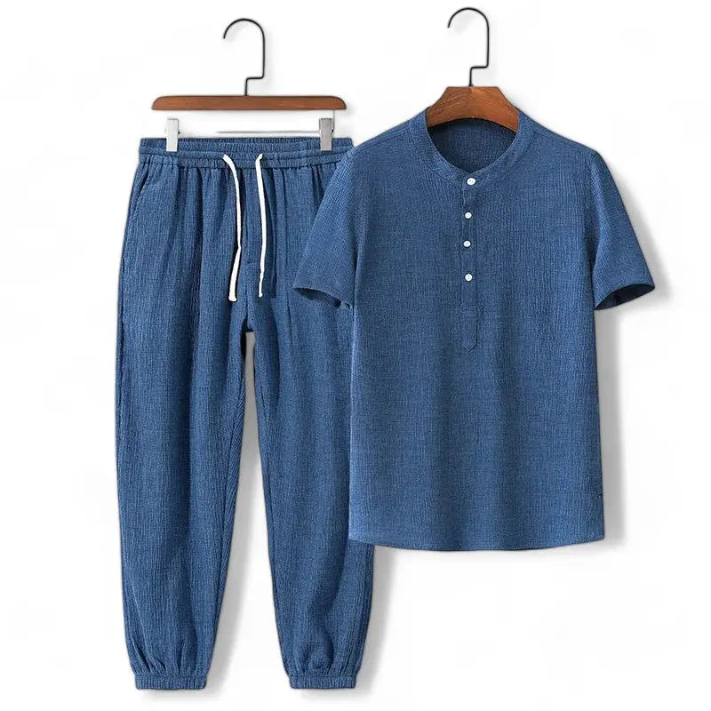 TrendAura Casual Two Piece Loungewear Set with Breathable Fabric and Drawstring Waist Tee and Sweatpants