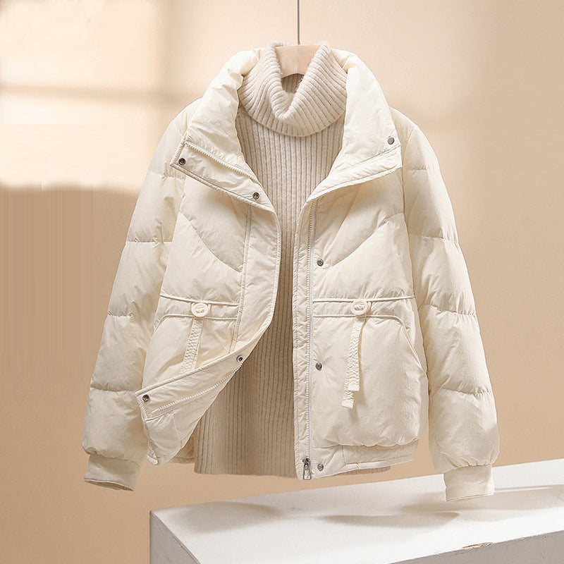 Lea Women Soft Lightweight Puffer Jacket Warmth Without Bulk Modern Minimalist Design All Day Comfort