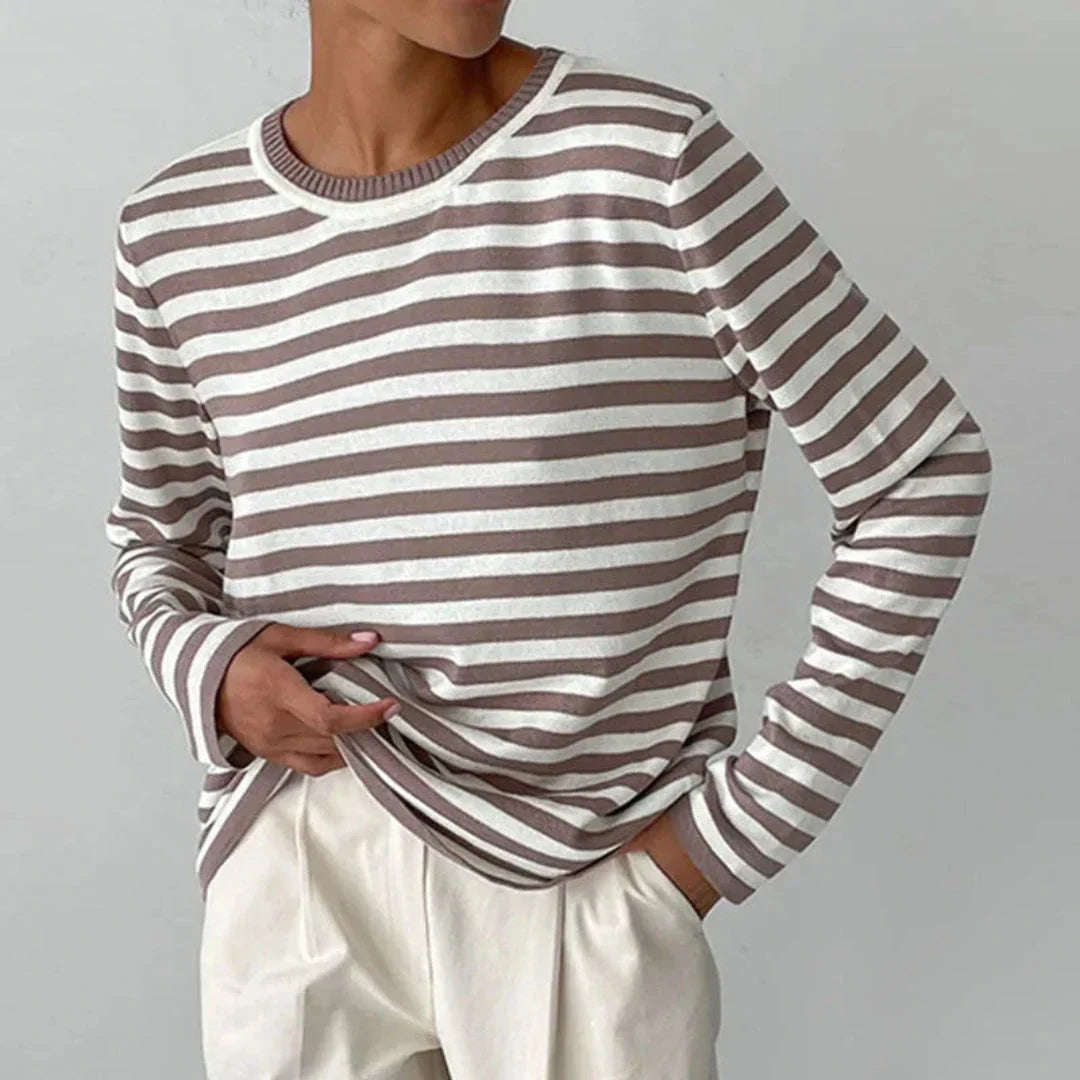 Malin Striped Loose Long Sleeve Top