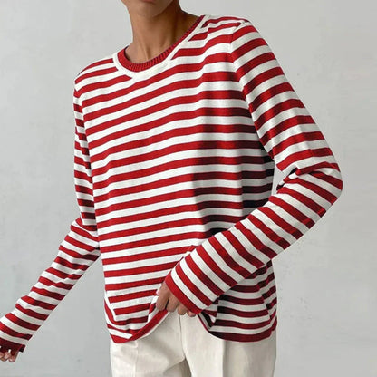 Malin Striped Loose Long Sleeve Top