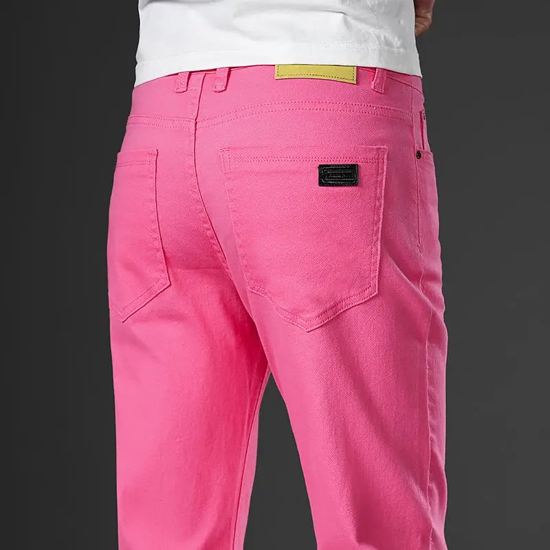 Men's Tapered Trousers Cotton Blend Five Pockets Full Length Tailored Look Nordisk Flair