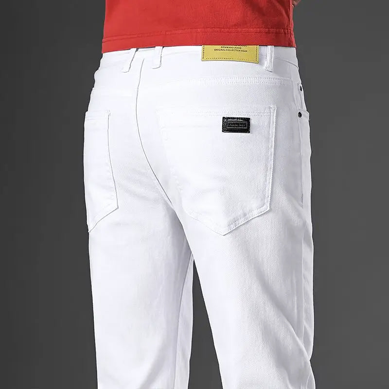Men's Tapered Trousers Cotton Blend Five Pockets Full Length Tailored Look Nordisk Flair