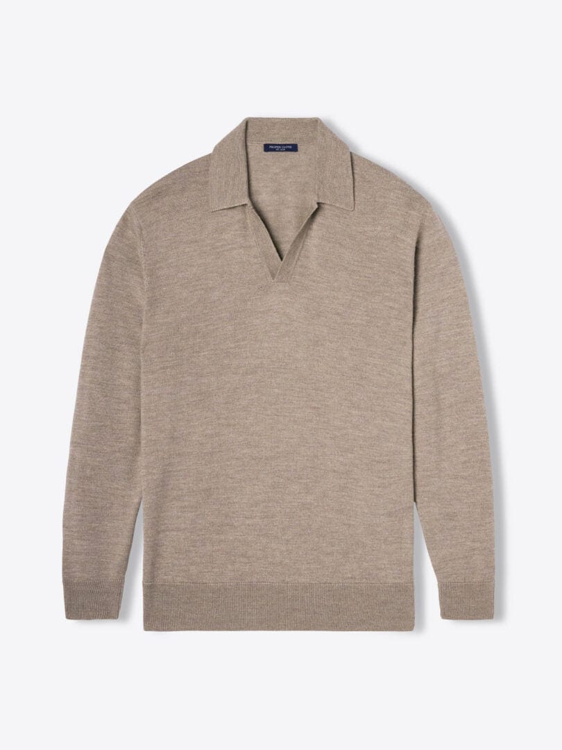 Mens V-Neck Polo Shirt Classic Old Money By Timeless For Everyday Style And Comfort