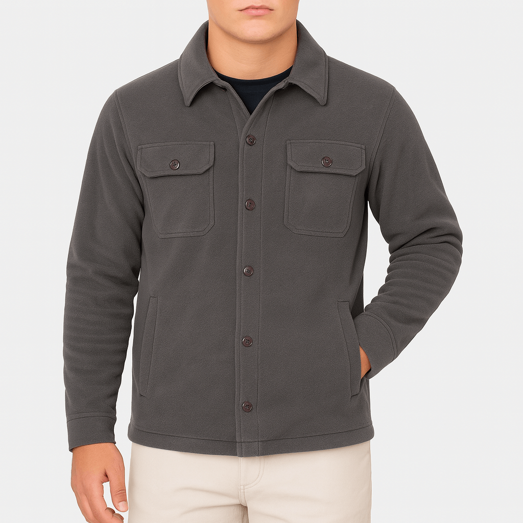 Tailored Jacket With Turn Down Collar And Multiple Pockets For Professionals And Everyday Office Wear