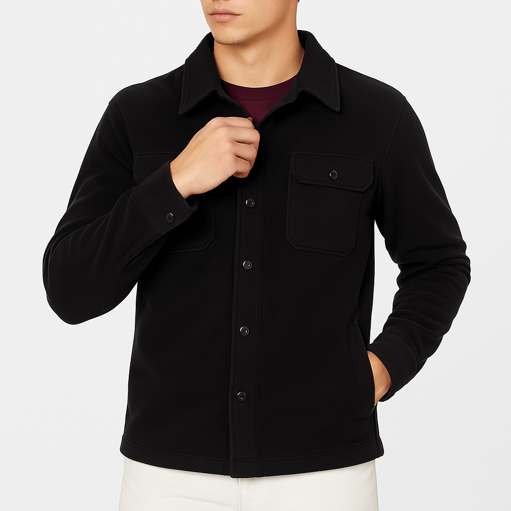 Tailored Jacket With Turn Down Collar And Multiple Pockets For Professionals And Everyday Office Wear
