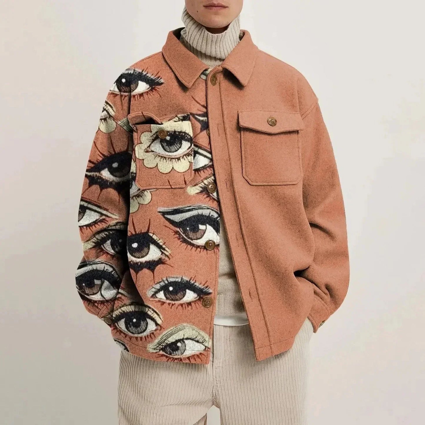 Mateo Abstract Lapel Jacket