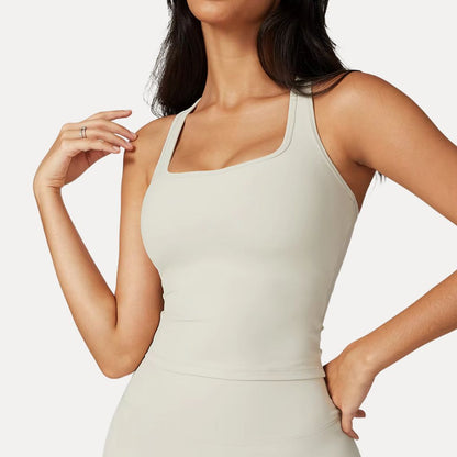Maureen Square-Neck Active Tank