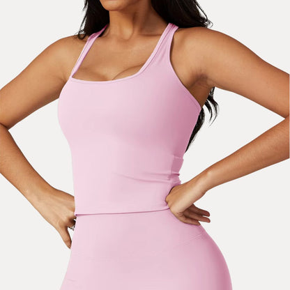 Maureen Square-Neck Active Tank