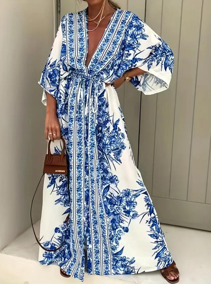 Pola Silk Maxi Dress For Women Luxurious Silk Fabric Effortless Chic Beach Ready