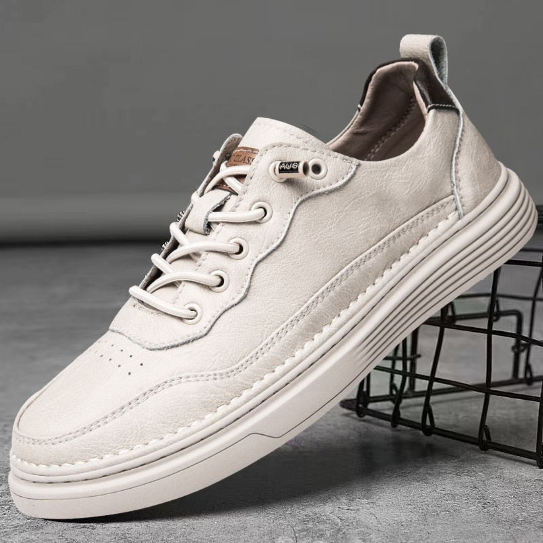 Maximo Rugged Leather Sneakers For Men With Handcrafted Leather Upper Breathable Lining And Slip Resistant Sole