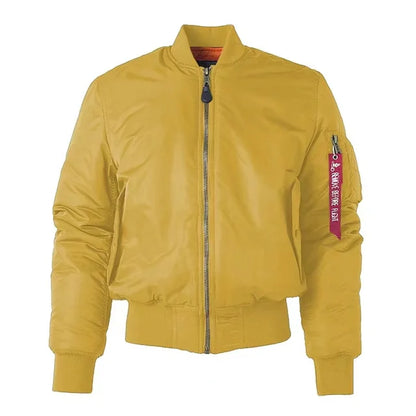 Men's Vintage Bomber Jacket With Zip Closure And Ribbed Trim For Timeless Classic Style