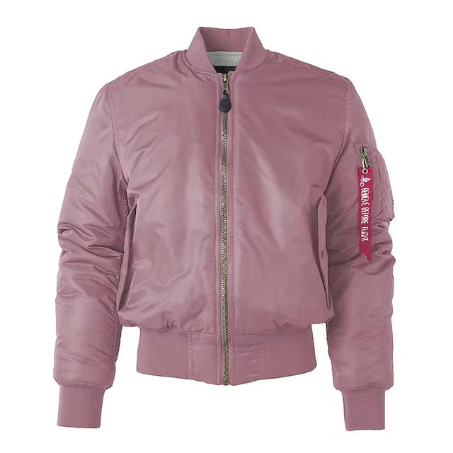 Men's Vintage Bomber Jacket With Zip Closure And Ribbed Trim For Timeless Classic Style