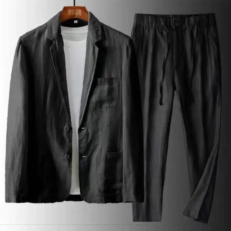 Linen Suit For Men Luxurious Breathable Linen Fabric Timeless Wedding Attire For Modern Grooms