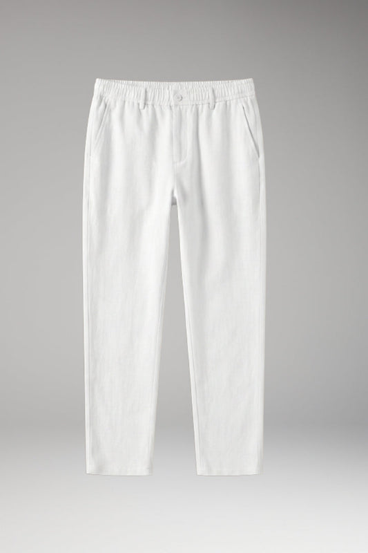 Men’s Casual Trousers with Elasticated Waistband and Side Pockets - TrendAura