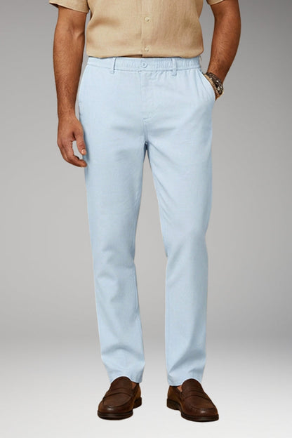 Men’s Casual Trousers with Elasticated Waistband and Side Pockets