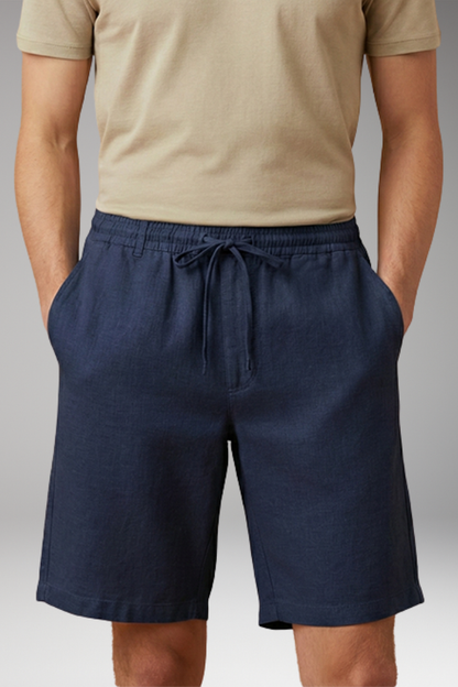 Men's Shorts with Elastic Waistband and Side Pockets