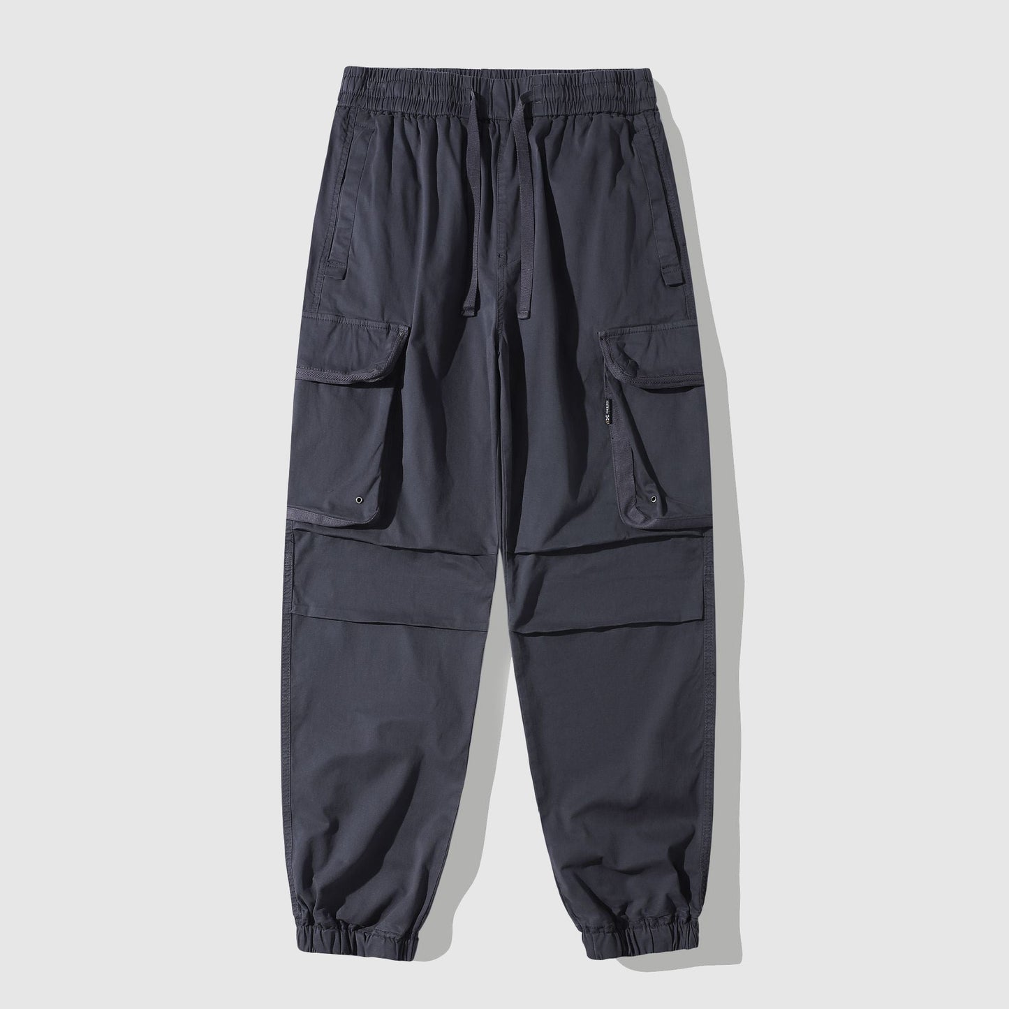 Men's Vintage Washed Cargo Utility Pants With Oversized Pockets And Cinched Cuffs By TrendAura