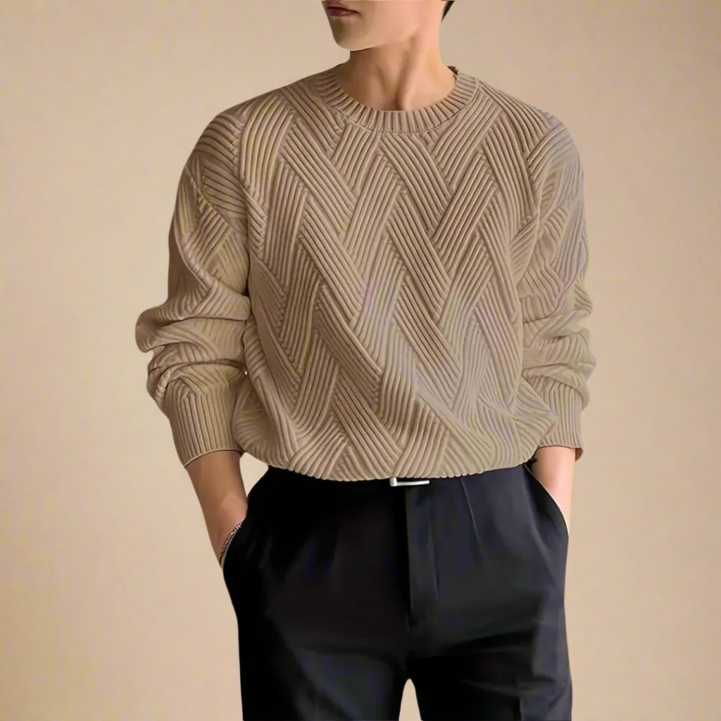 Kiki Cable Knit Sweater For Men Premium Comfort Versatile Everyday Style For All Seasons