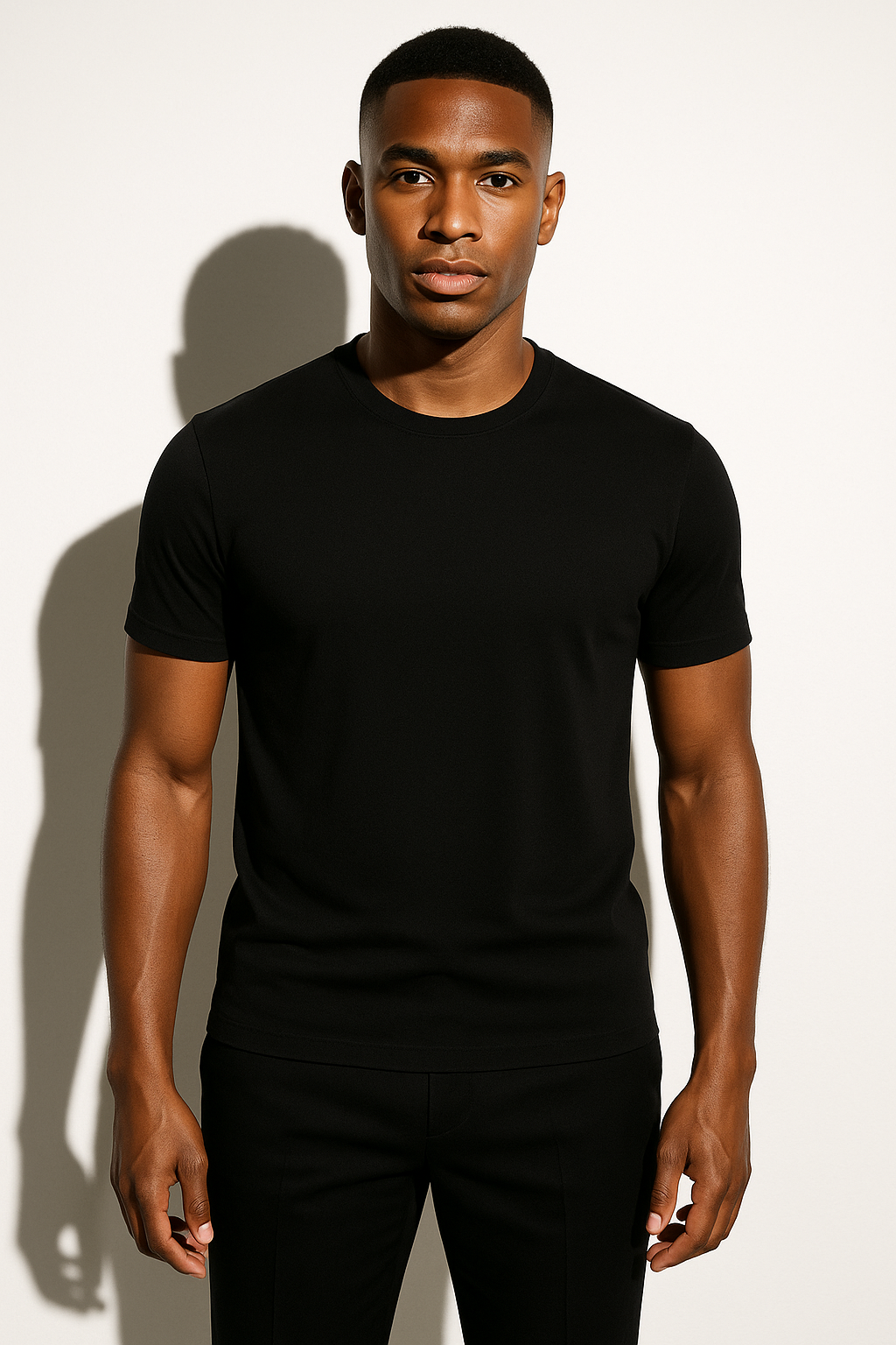 Mens Minimalist Crewneck T Shirt Slim Fit For Men Everyday Wear Durable Breathable Cotton Essentials