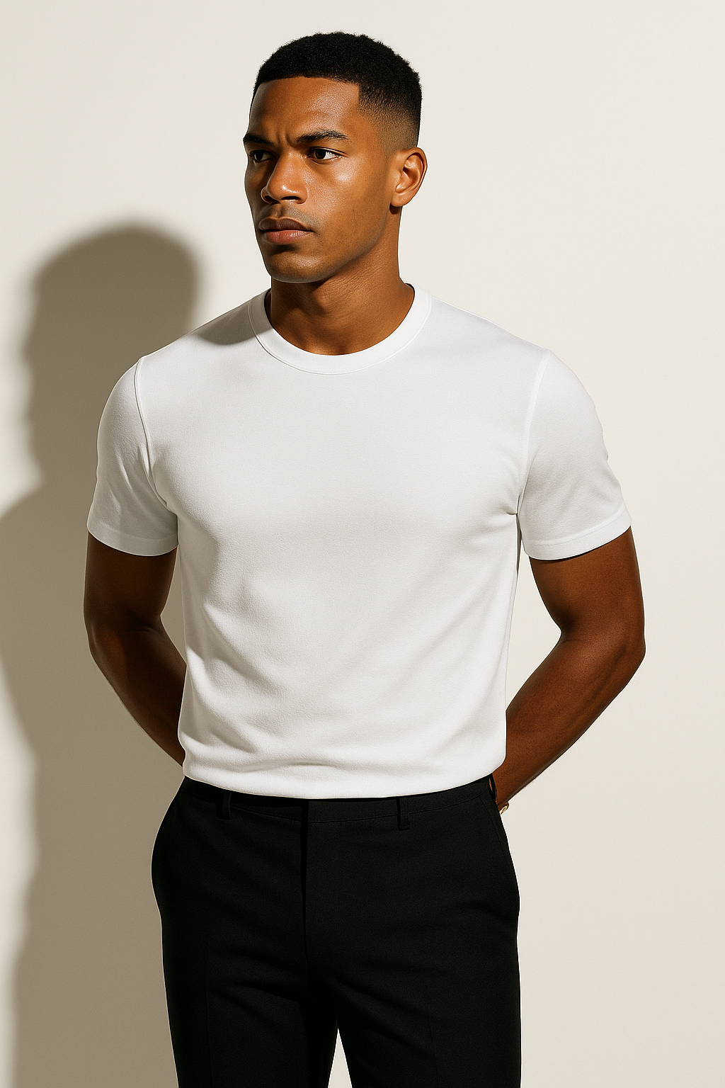 Mens Minimalist Crewneck T Shirt Slim Fit For Men Everyday Wear Durable Breathable Cotton Essentials