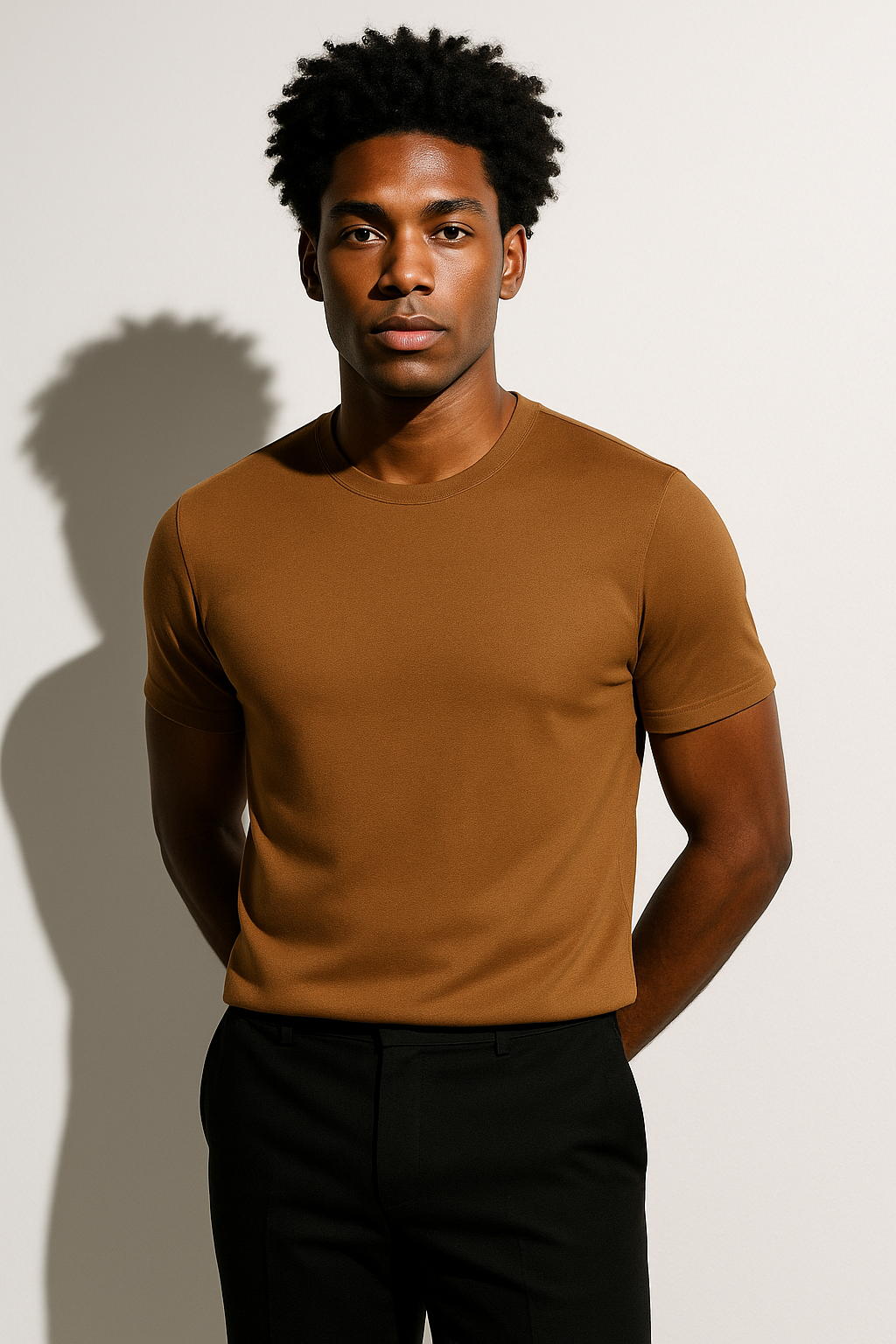 Mens Minimalist Crewneck T Shirt Slim Fit For Men Everyday Wear Durable Breathable Cotton Essentials