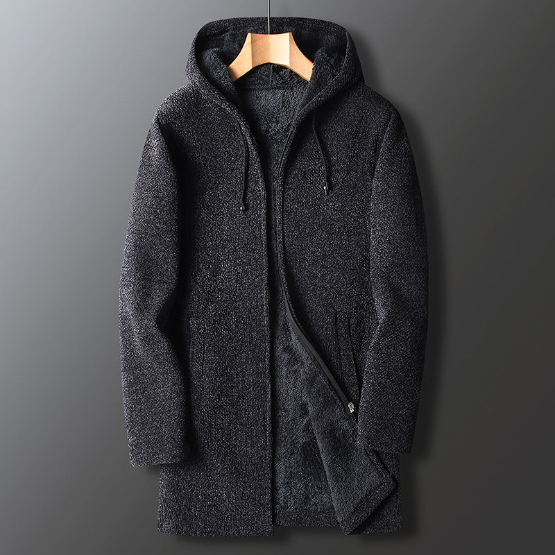 John Men's Trendy Full Length Hooded Coat by TrendAura Warm Winter Outerwear for Men