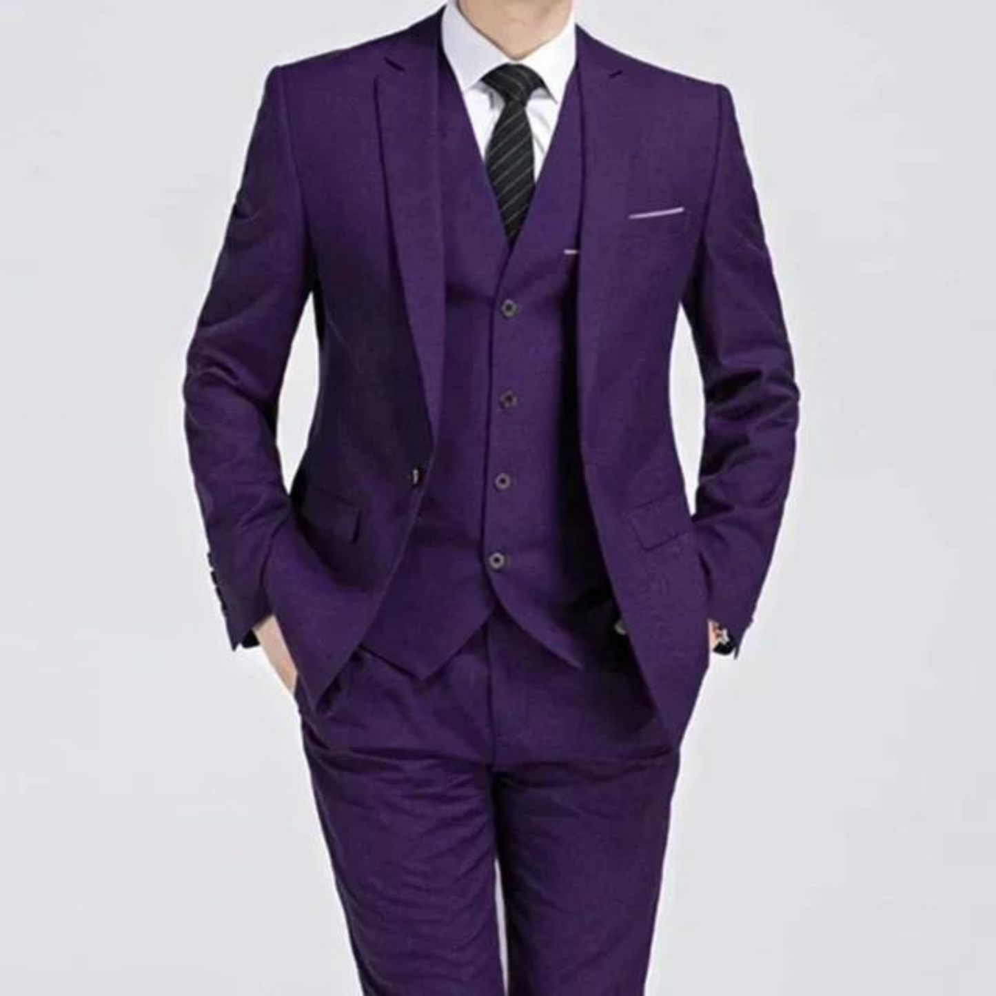 Mens Classic Blazer And Trouser Set With Single Button Blazer For A Polished Professional Look For Professional Men