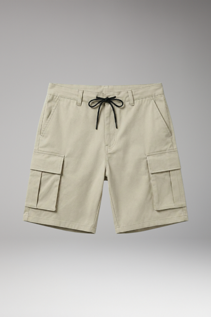 Men's Cargo Shorts with Drawstring Waistband and Cargo Pockets - TrendAura