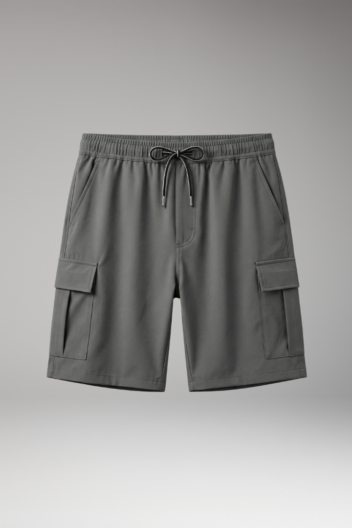 Men’s Shorts with Drawstring Waistband and Side Pockets - TrendAura