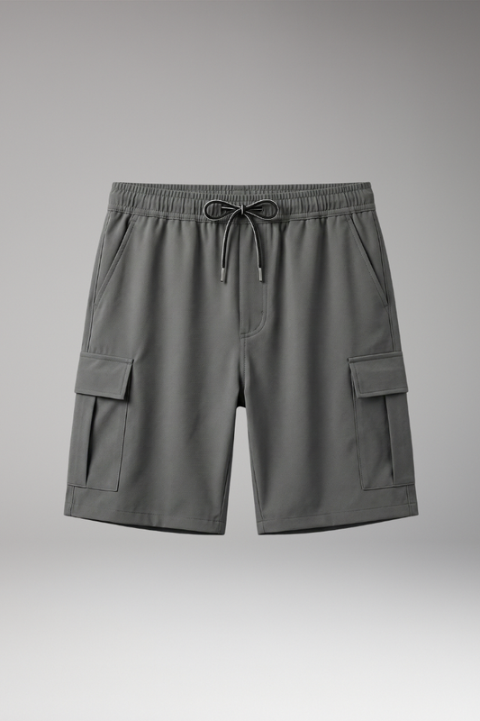Men’s Shorts with Drawstring Waistband and Side Pockets - TrendAura