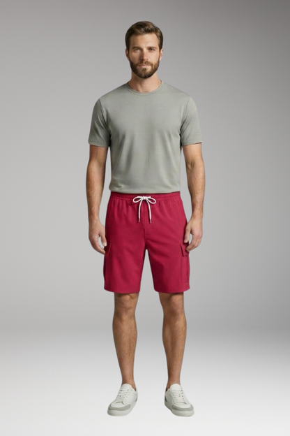 Men’s Shorts with Drawstring Waistband and Side Pockets