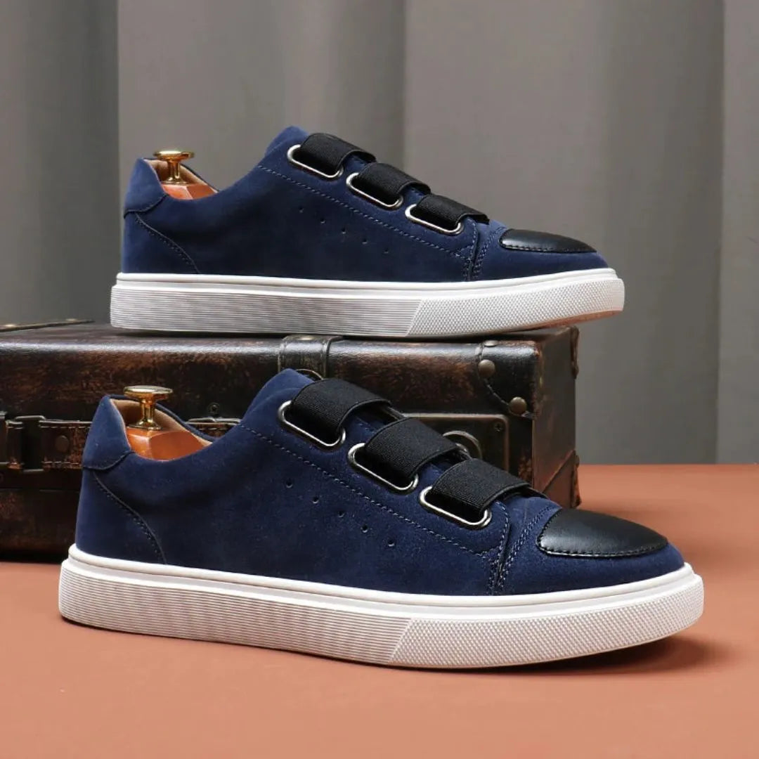 Mico EdgeForm Sneakers For Men With Elastic Straps Cushioned Sole Slip On Streetwear Footwear