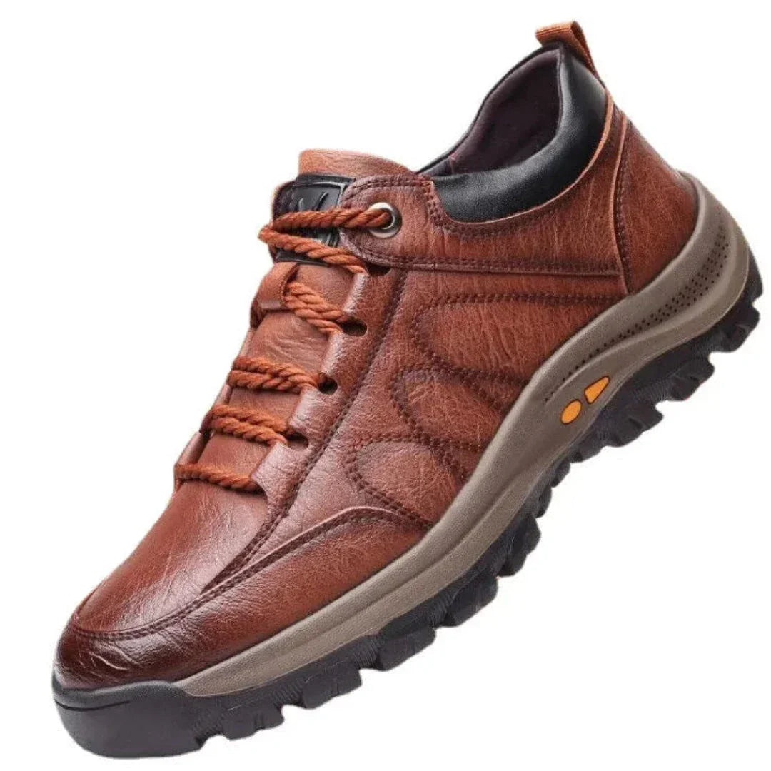Rugged Leather Trail Shoes For Men With All Day Comfort Traction And Premium Casual Outdoor Footwear