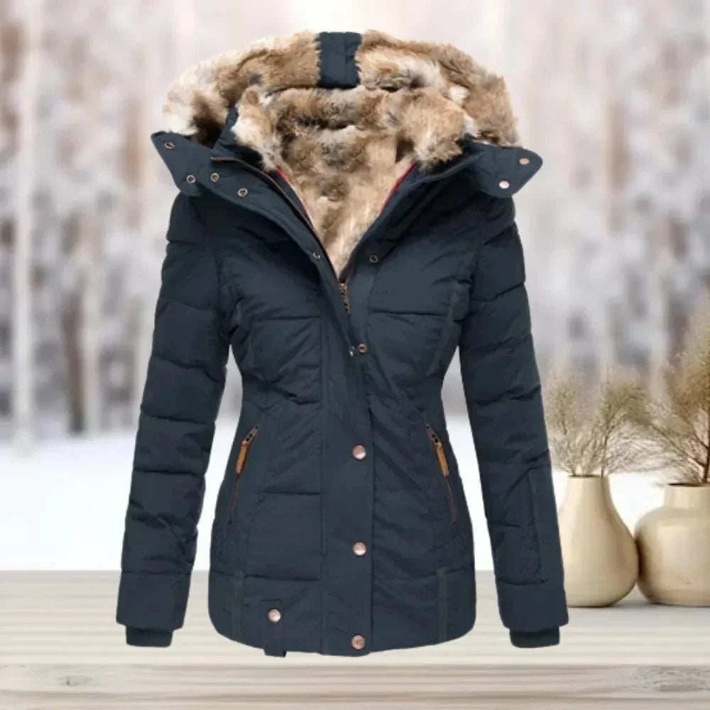 Mila Fur-Lined Down Puffer Jacket