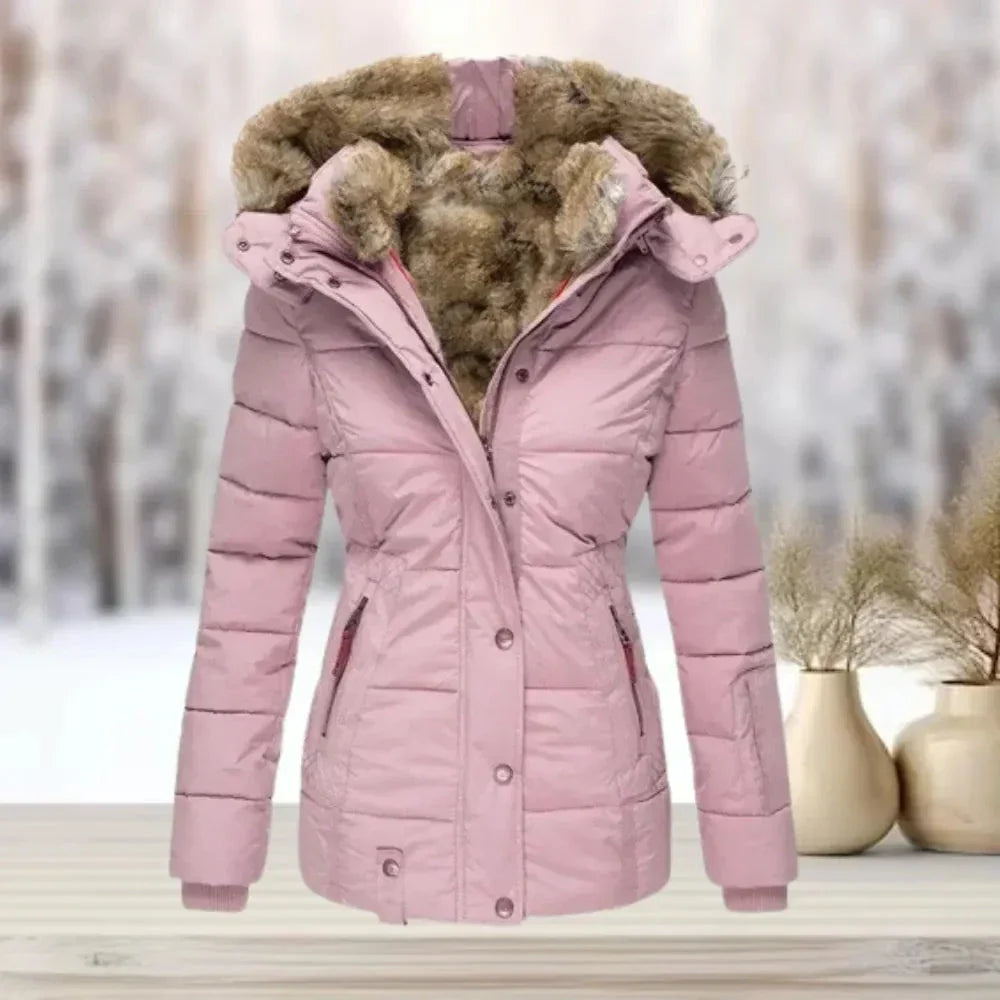 Mila Fur-Lined Down Puffer Jacket
